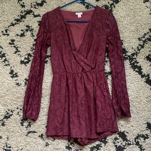 Long sleeve romper